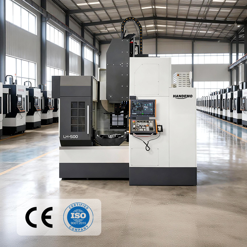 Ideal for Humanoid Robot & AI Liquid Cooling Parts: Handemo LH500 5‑Axis Machining Center