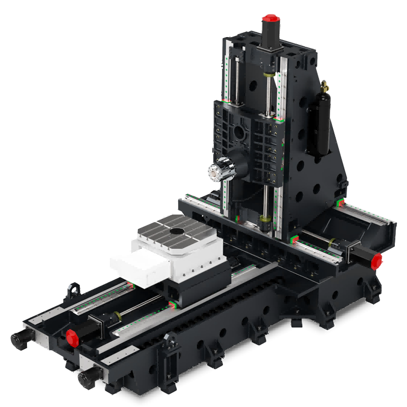 T-type horizontal machining center structure