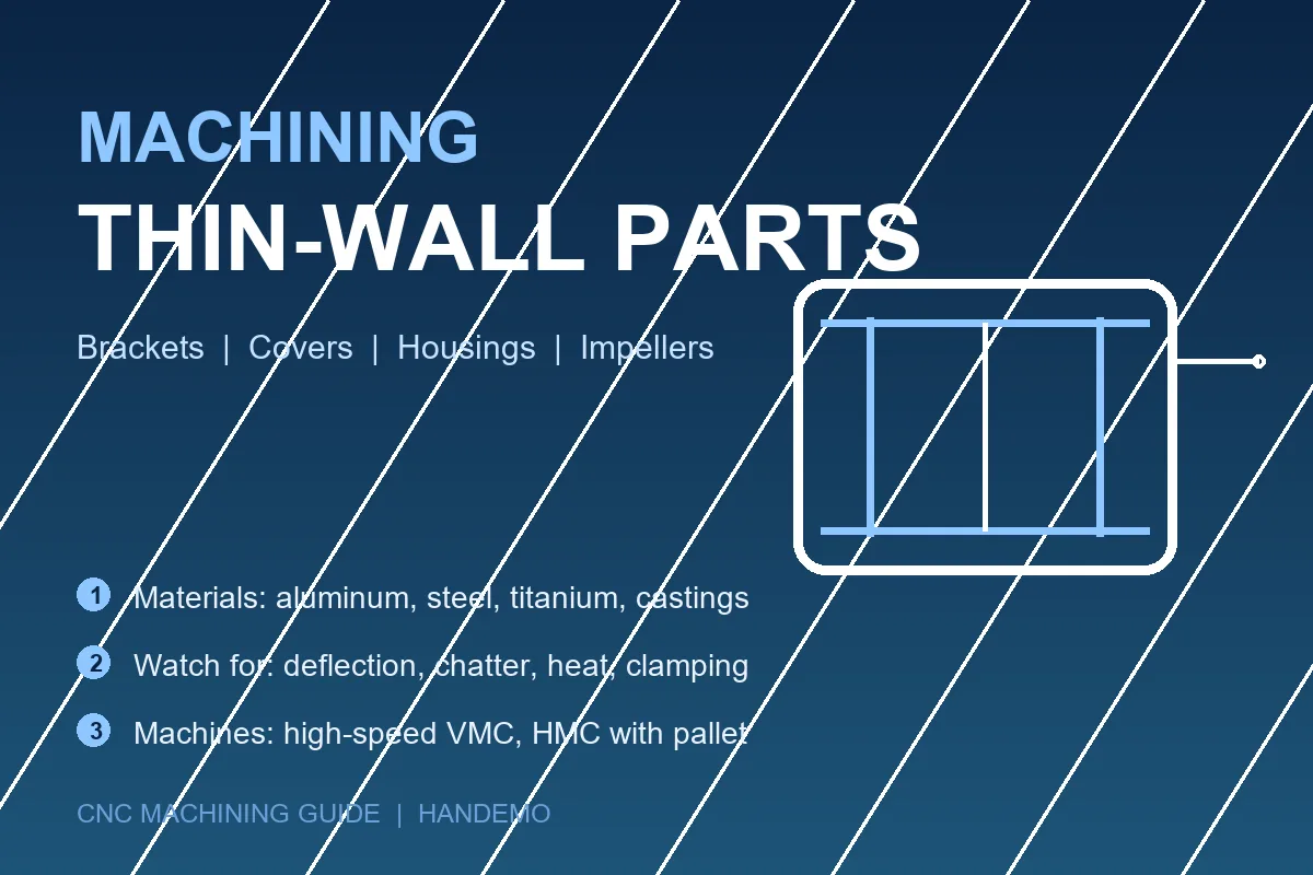 CNC machining guide for thin-wall parts - brackets, covers and housings