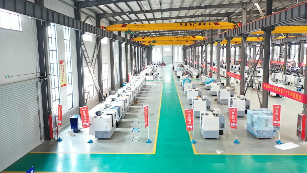 Handemo CNC mill-turn workshop in Tengzhou where tool holder programs run
