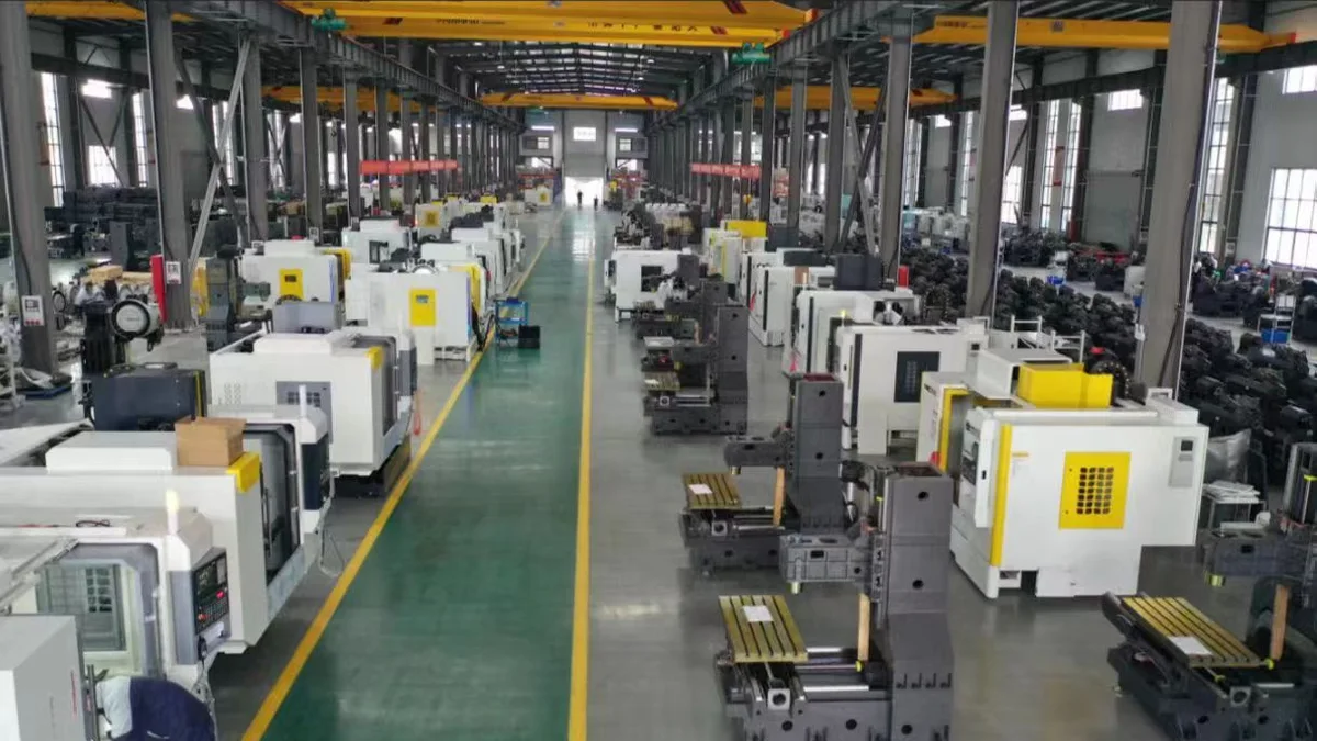 Turning cell with dual-spindle machines on the shop floor