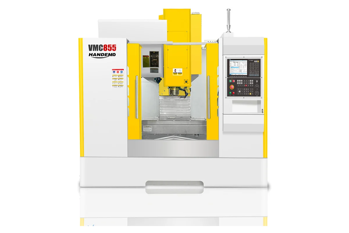 VMC855 vertical machining center with BT40 spindle and 1000 x 550 mm table