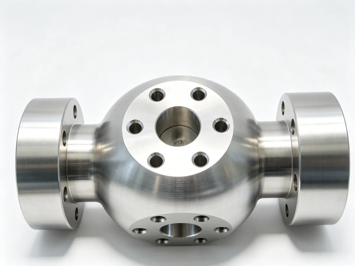 Machined hub body with cross bores for an agricultural implement