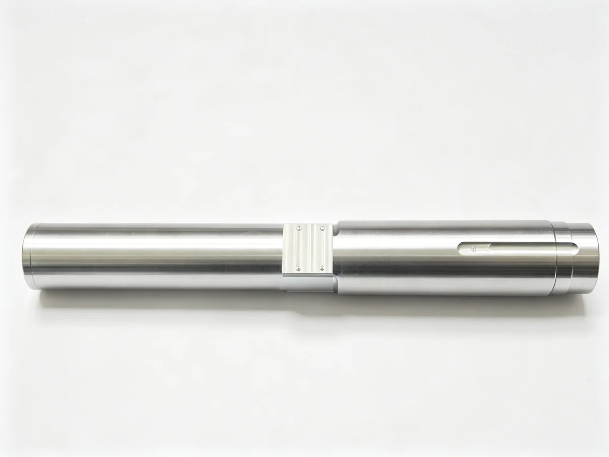 Machined PTO drive shaft with turned journals and milled keyseat