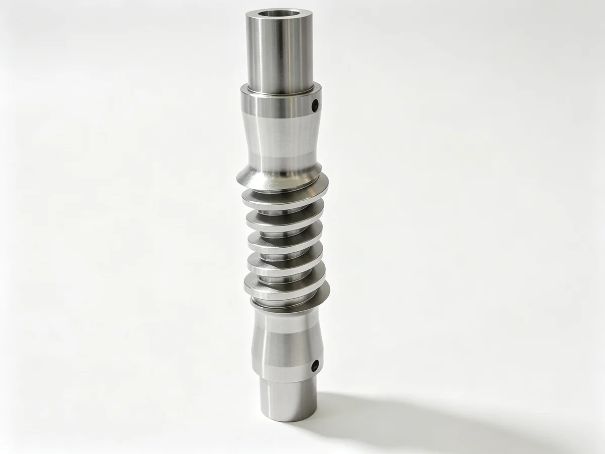 Turned stepped shaft with ring grooves for agricultural linkage