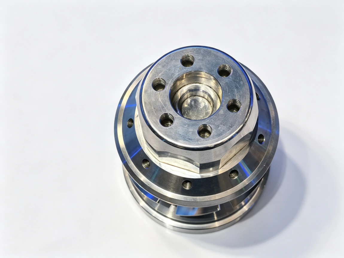 Disc-type hub and flange parts machined at Handemo CNC