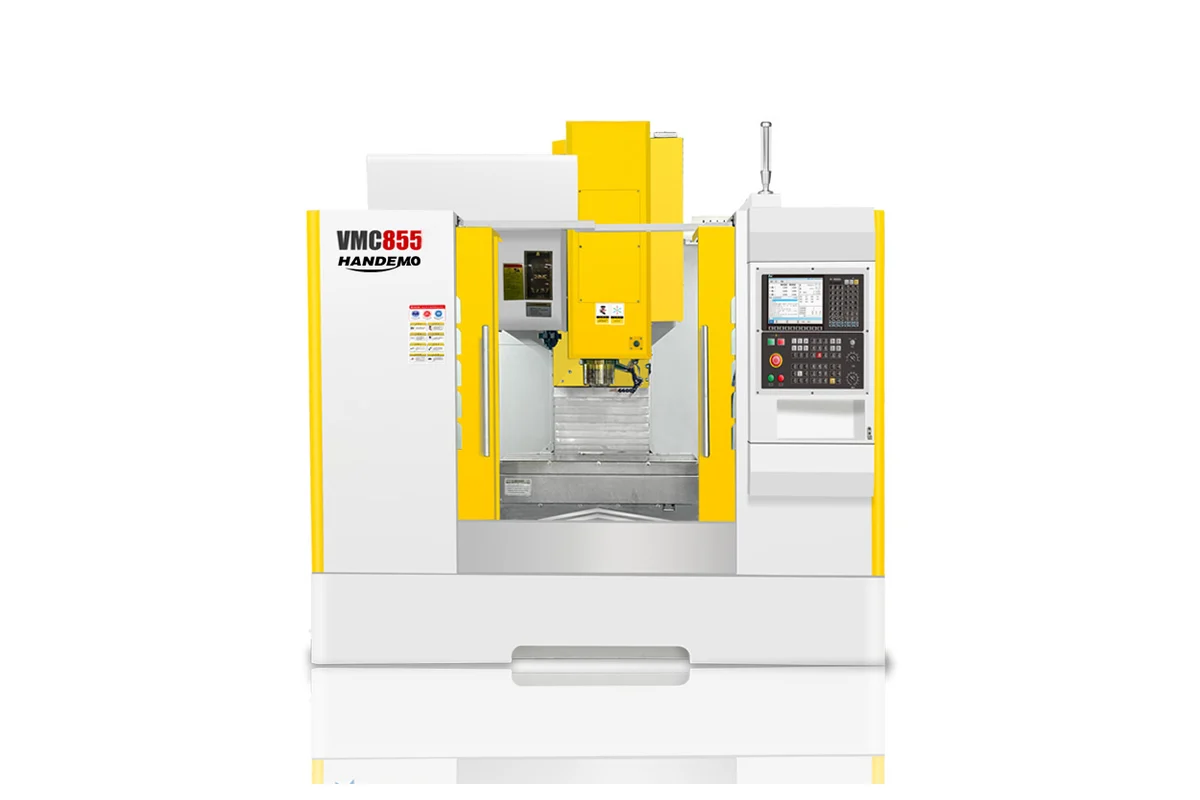 VMC855 vertical machining center with BT40 spindle, 1000 by 550 mm table and 8000 rpm spindle speed