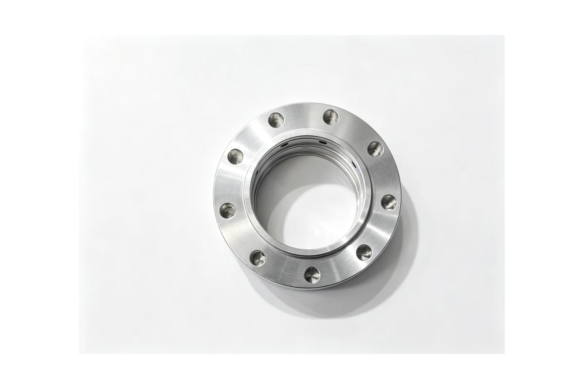 Machined flanged bushing and ring parts turned from bearing steel