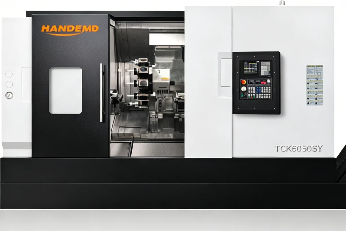 Dual-spindle turn-mill machine with main spindle and counter-spindle on one bed