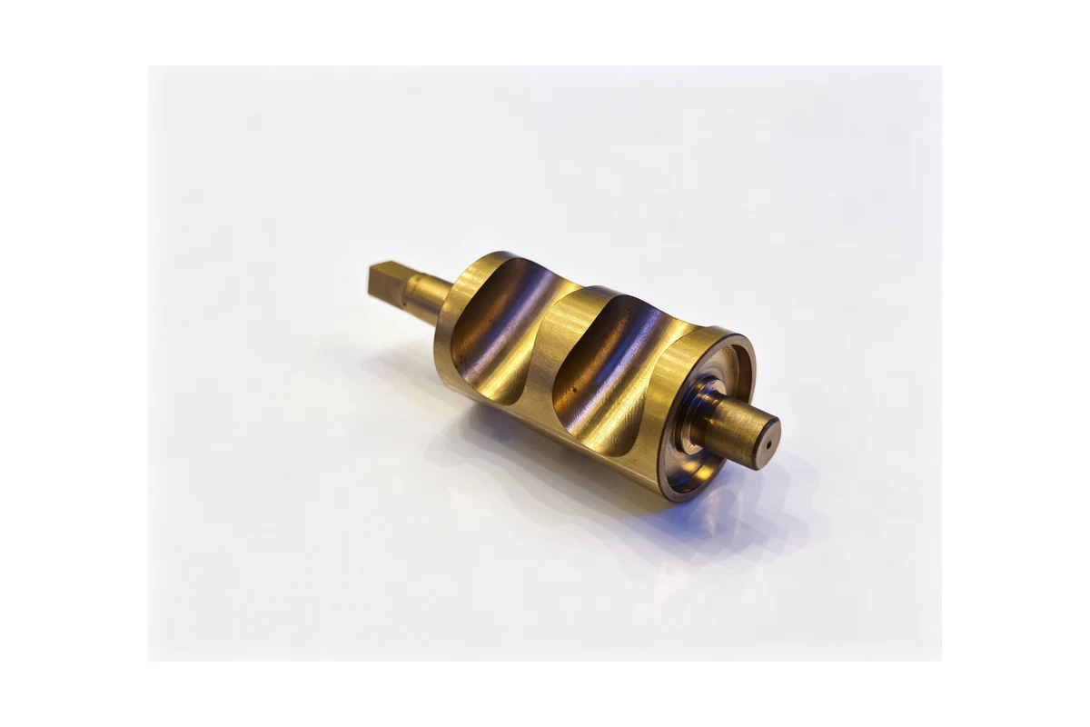 Machined worm and worm wheel components produced on CNC turning and milling equipment