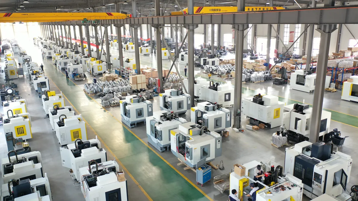 Handemo CNC workshop where EV motor housing programs are machined